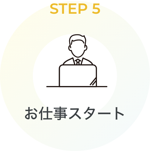 STEP5 お仕事スタート