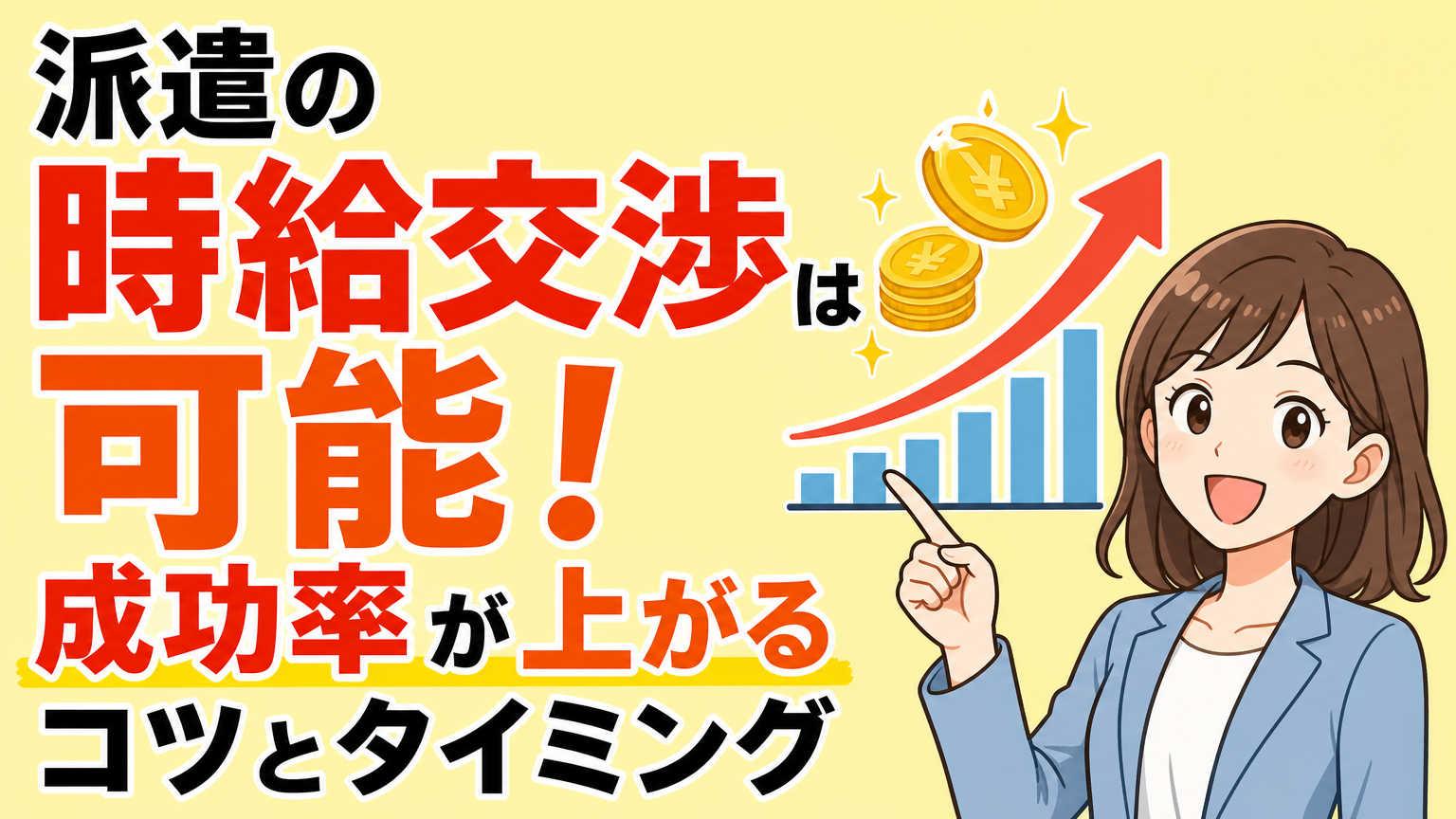 派遣は時給交渉できる？タイミングと成功率アップのコツを解説！