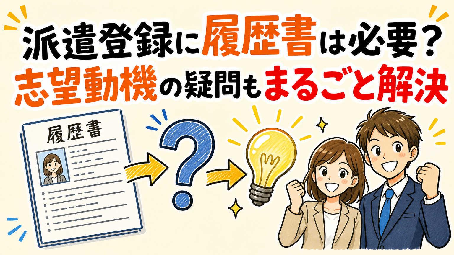 派遣社員として働く際に履歴書は不要？志望動機は書くべき？そんな疑問を解説