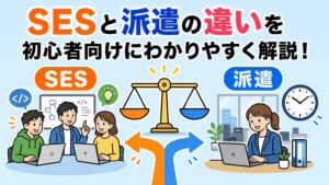 エンジニアのSESと派遣の違いとは?それぞれのメリット・デメリットとあわせて注意点も解説!