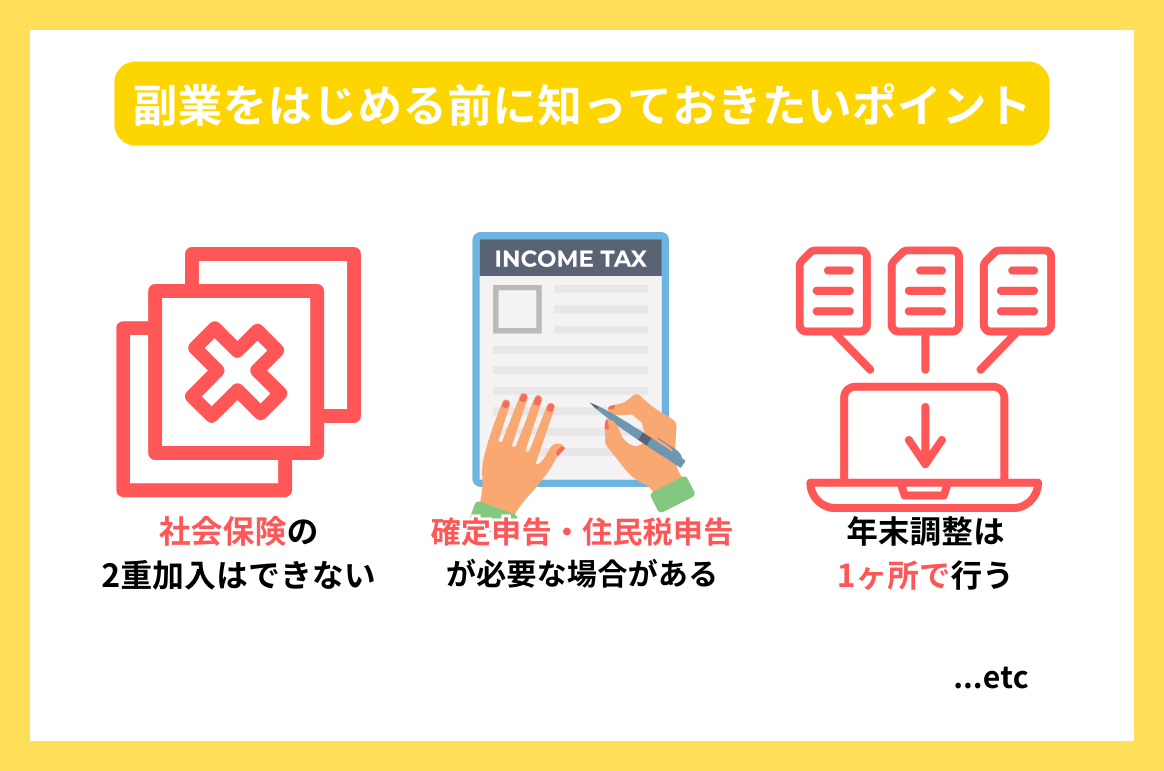 副業をはじめる前に知っておきたいポイント