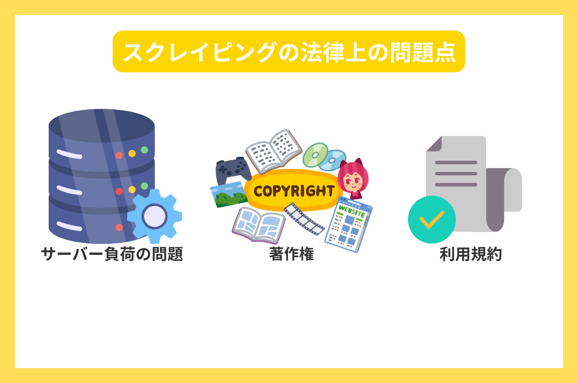 スクレイピングの法律上の問題点
