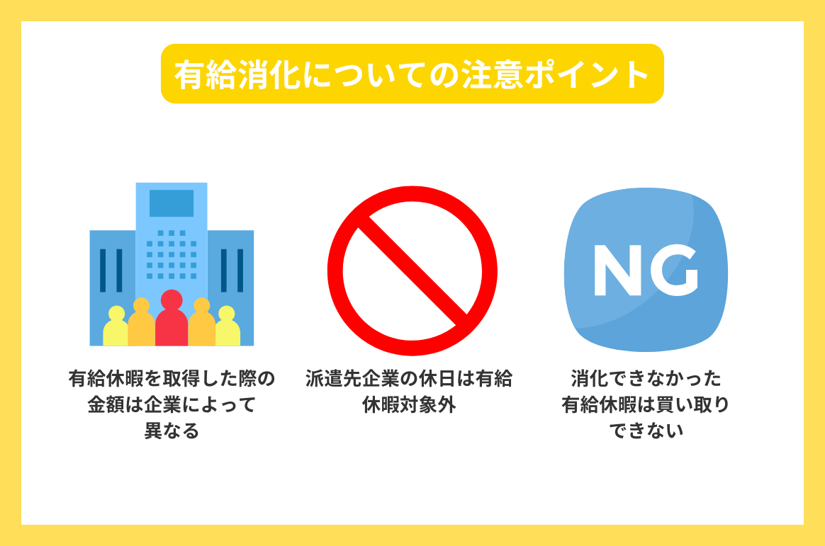 有給消化についての注意ポイント