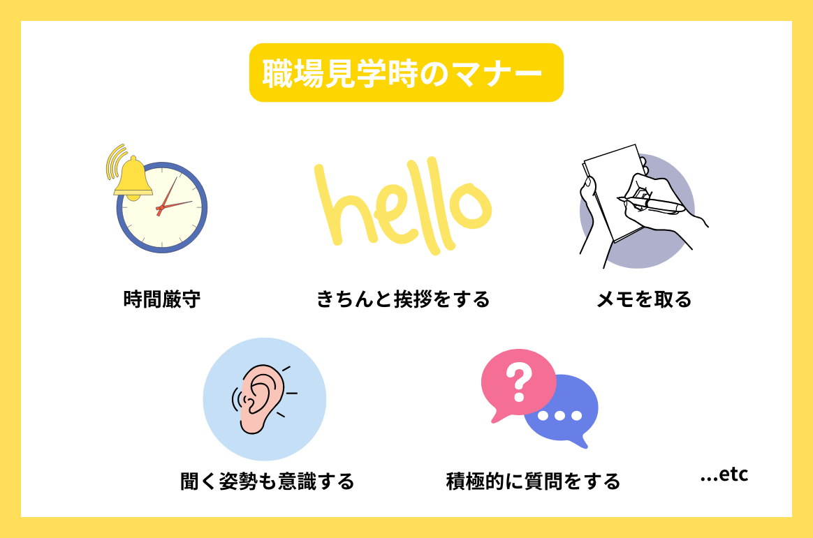 職場見学時のマナー