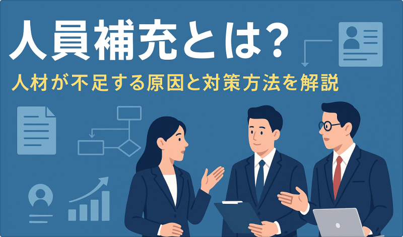 人員補充とは？人材が不足する原因と対策方法を解説