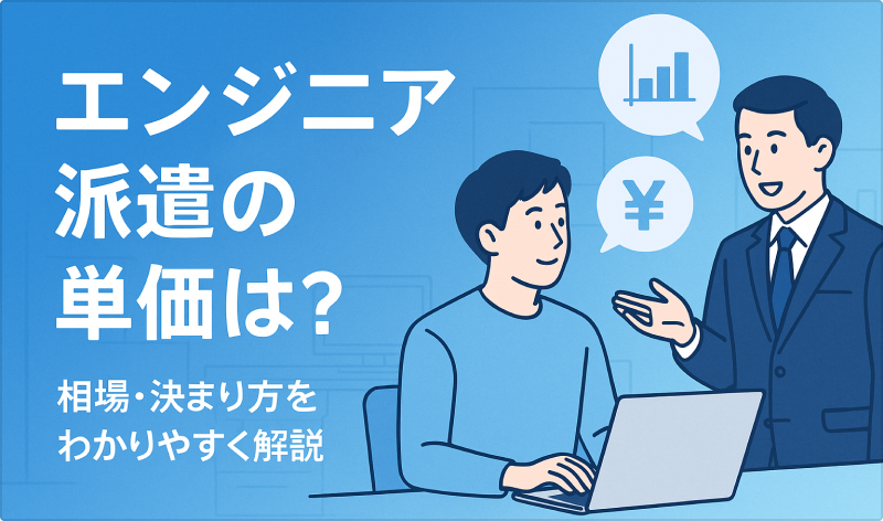 エンジニア派遣の単価は？相場や決まり方をわかりやすく解説