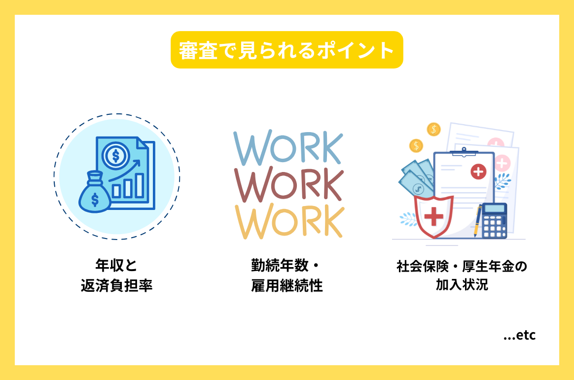 審査で見られるポイント