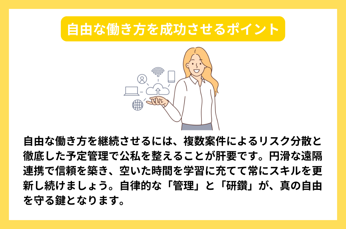 自由な働き方を成功させるポイント