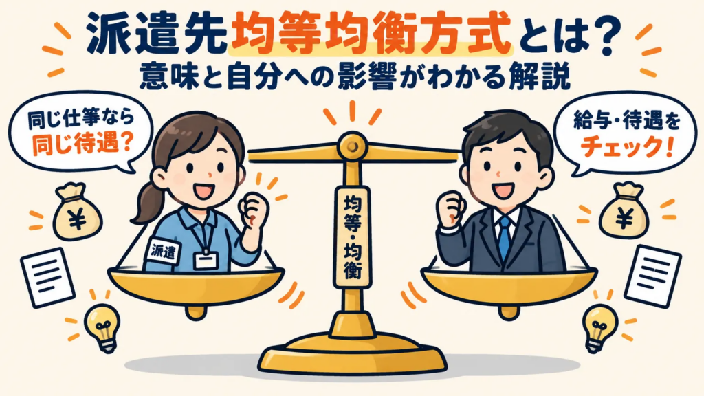 派遣先均等・均衡方式とは？仕組みや労使協定方式との違い、派遣先企業の対応をやさしく解説