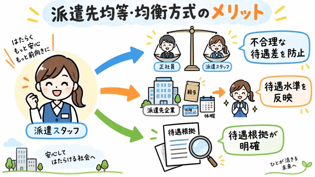 派遣先均等・均衡方式のメリット