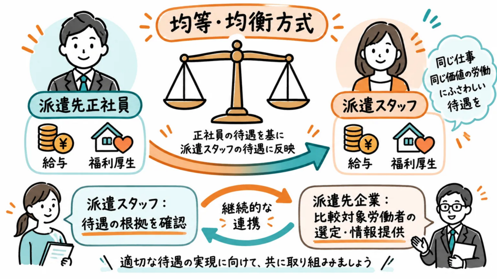 派遣先均等・均衡方式を正しく理解して適切に対応しよう