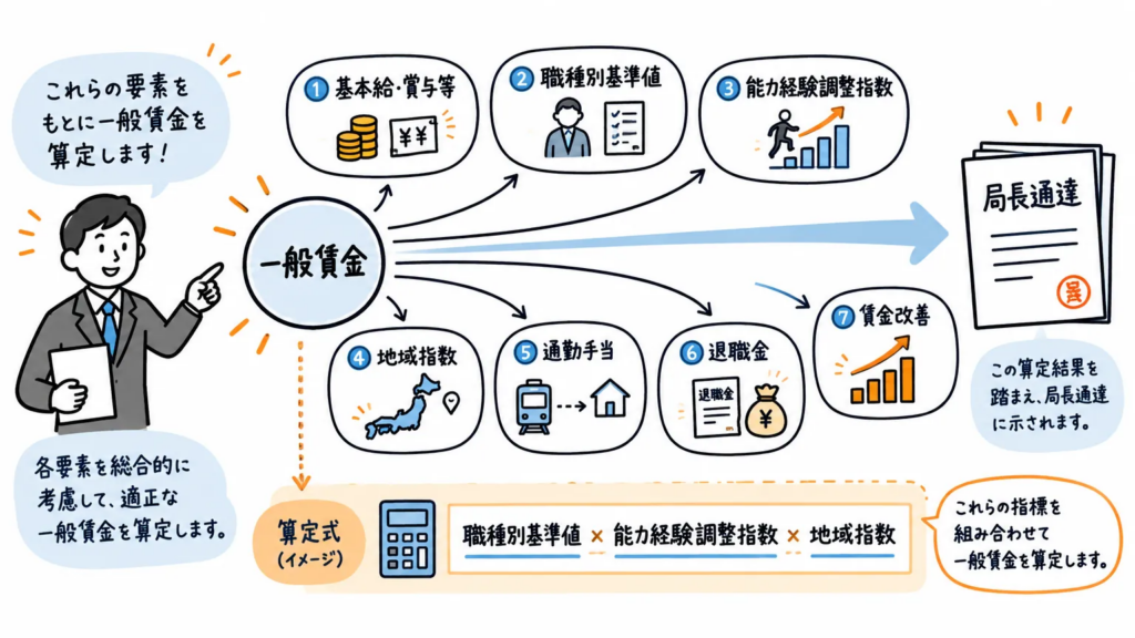 労使協定方式における一般賃金の決め方

