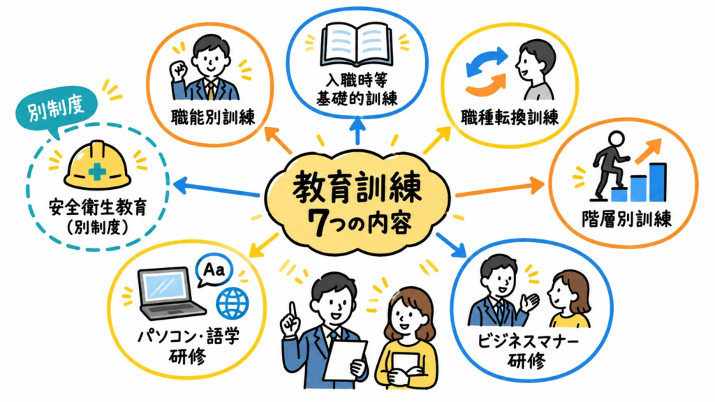派遣社員向けキャリアアップ教育訓練の主な内容